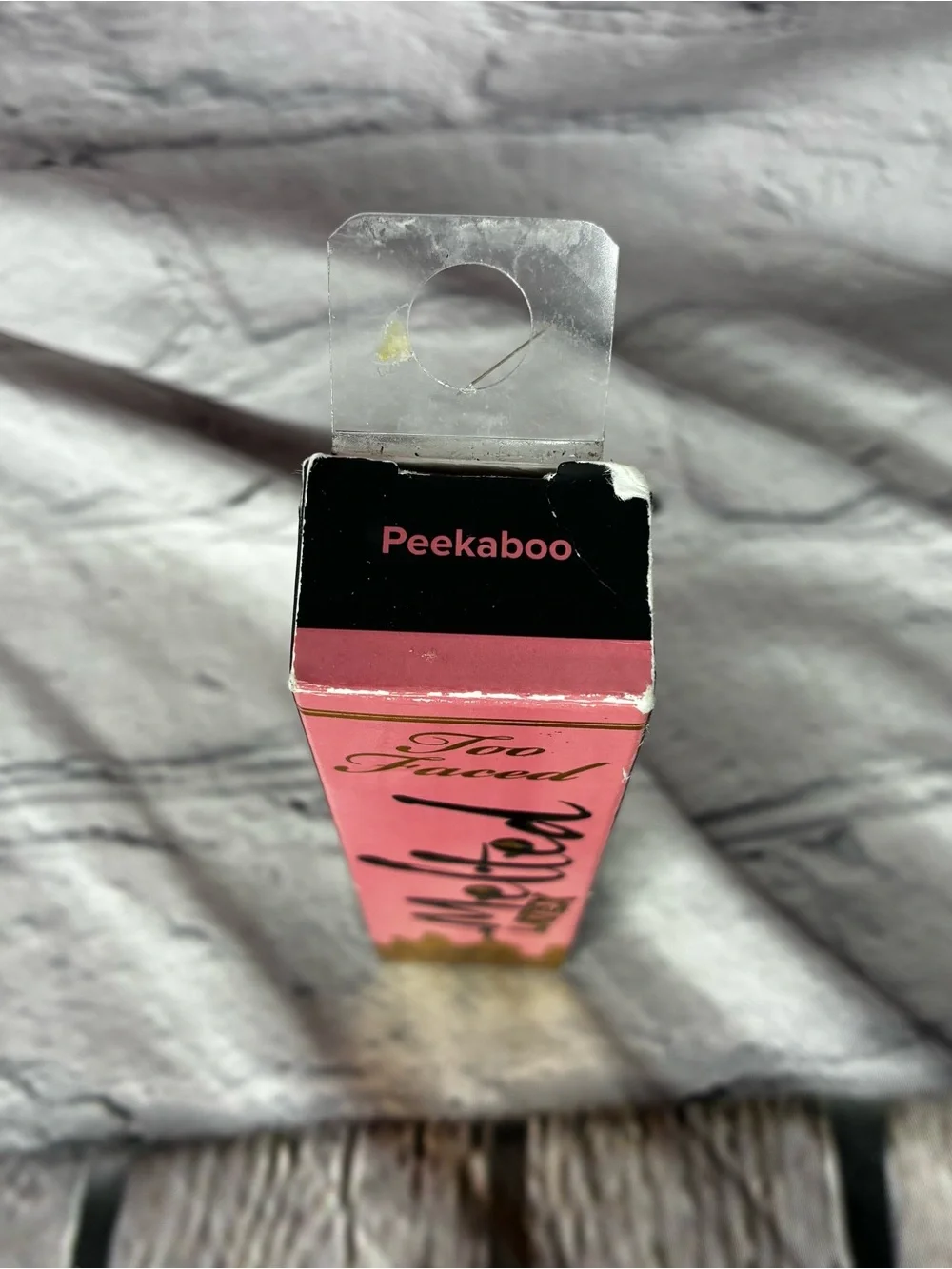 NIB Too Faced Melted Latex Liquified High Shine Lipstick ‘Peekaboo’ Discontinued
